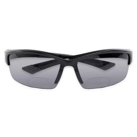 Incredible Bargains Foster Bifocal Sun Reader Wrap Around Reading Sunglasses + 2.00 Black