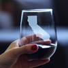 California State Outline - Stemless Wine Glasses - Set of