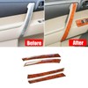 4Pcs/Set Peach Wood Grain Door Panel Strip Trim Interior Door