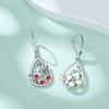 JERWLI Strawberry Earrings 925 Sterling Silver Strawberry Dangle Earrings Strawberry