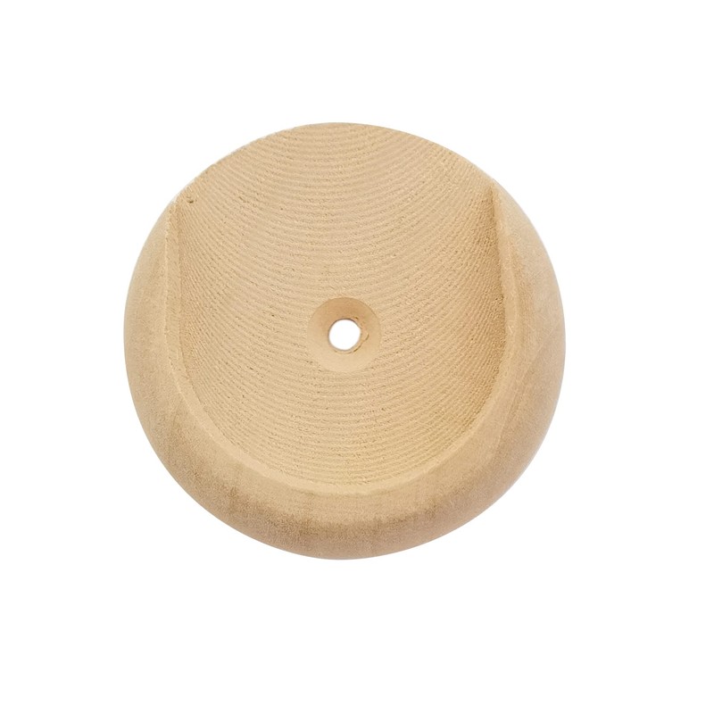 Btibpse Round Closet Rod Flange Wood Closet Pole Socket End