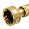 Triumpeek Solid Brass Hose Nozzle, 2 Pack 4" Heavy Duty