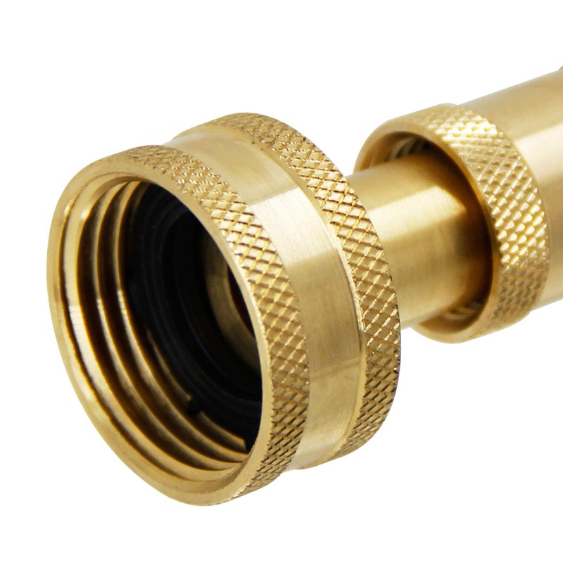 Triumpeek Solid Brass Hose Nozzle, 2 Pack 4" Heavy Duty