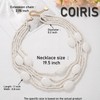 Multi Colour 5 Layers Wooden Beads Strand Statement Necklace for