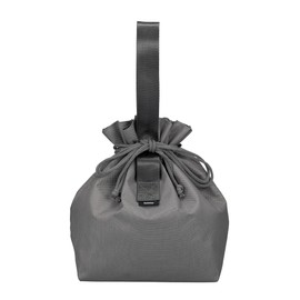 CB JAPAN Lunch Bag Drawstring Type Gray Capacity 6L Inner Silver Coating Cooling Lunch Jar Bag holms