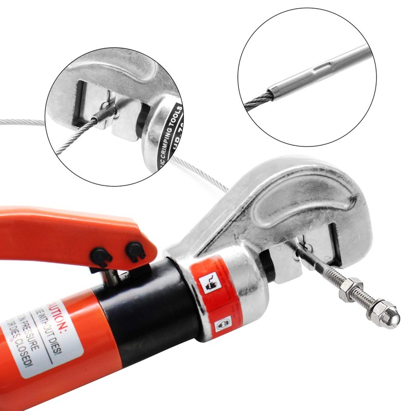 CKE Upgraded Hydraulic Crimping Tool/Hydraulic Crimper for 1/8" 5/32" 3/16"