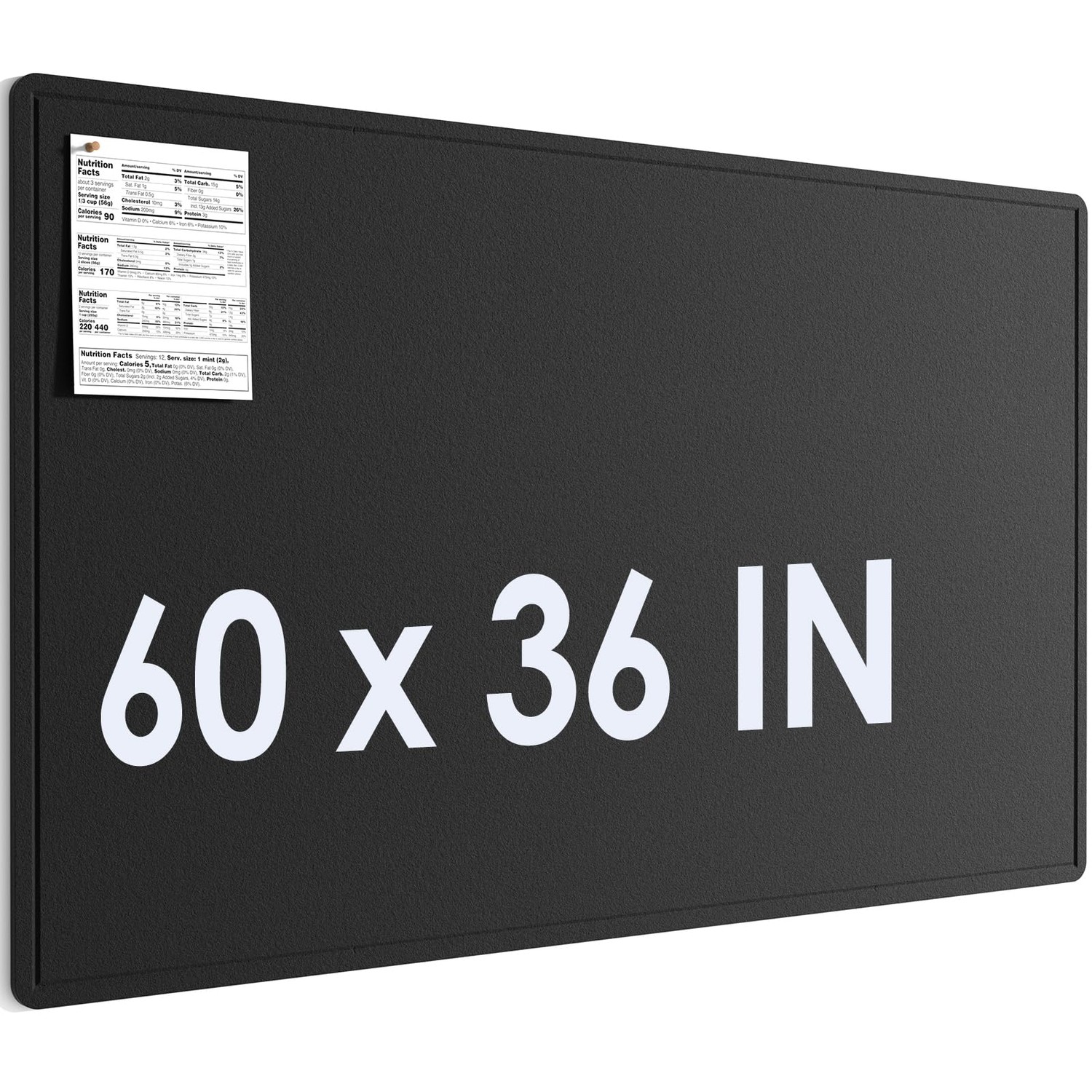 MaxGear Extra Large Bulletin Board 60" x 36", Foldable Felt Board ...