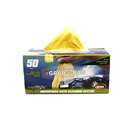 MyRide Grab-A-Rag 50 Pack Reusable Microfiber 12" X 12" Towels Home Auto Cleaning Cloth