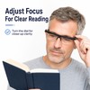 Adjustable Reading Glasses with Variable Focus Lens – +3D to