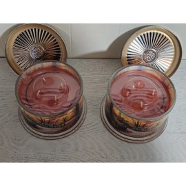 HomeWorx 2 Slatkin & Co HomeWorx APPLE PIE PICNIC 18 oz Candles NEW *7 AVAIL* 3-Wick