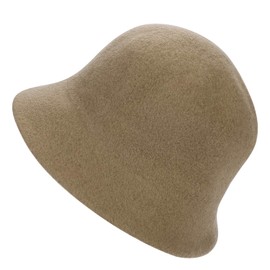 Winter Wool Bucket Hat Fisherman Cap Winter Warm Wool Vintage Felt Cloche Hat Fisherman Hats Winter Fedora Bucket Hat Bowler Hat Winter Windproof Cap Top Hat for Women Men Solid Color Style Brown