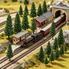 20-Piece Miniature Pine Tree Set, Assorted Model Trees for Diorama