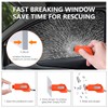 URAQT Car Window Breaker, Portable Glass Breaker Seatbelt Cutter, Keyring