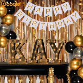 Vintage Light Up Marquee Letters with Lights – Illuminated Industrial Style Lighted Alphabet Letter Signs - Coffee Bar Apartment Bedroom Wall Home Initials Decor - L