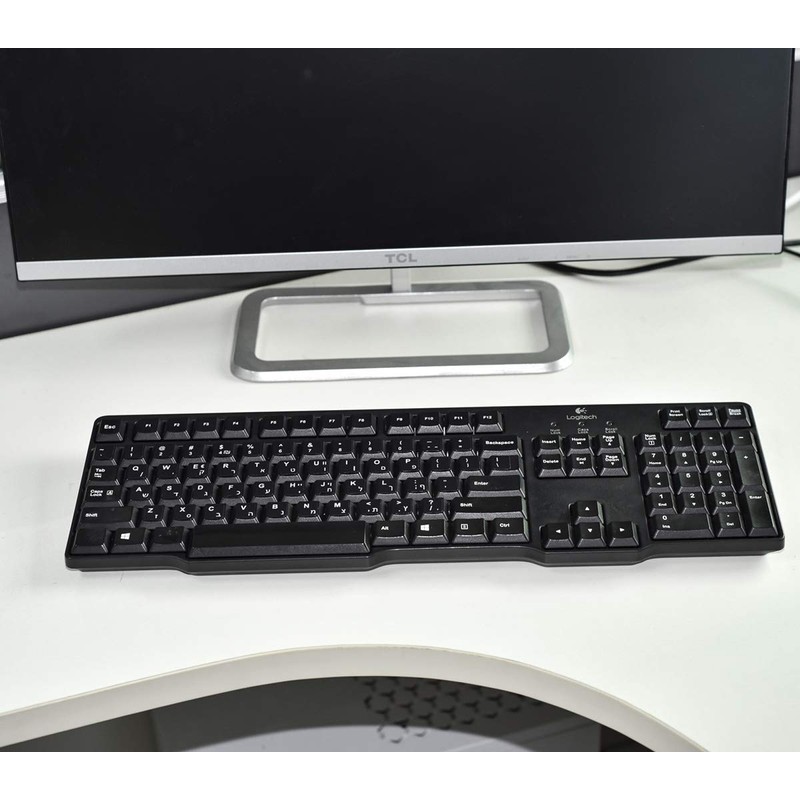 2PCS Arabic Keyboard Stickers, Arabic-English Keyboard Letters Replacement Stickers Black