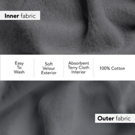 Boca Terry Men's Towel Wrap, 100% Cotton Mens Bath Wrap, Elastic Waist Towel for Shower, Spa, Sauna or Gym - Secure & Adjustable