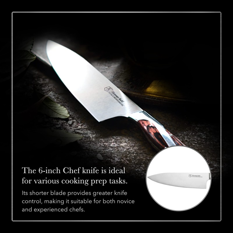 Hammer Stahl 6-Inch High Carbon Chef Knife | Versatile Cooking
