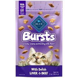 Blue Buffalo Bursts Feline Chicken Liver and Beef Flavour Cat Treats, 2 oz.