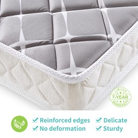 Tiankehan Premium Dual-Sided Baby Crib Mattress and Toddler Mattress - 52" x 27.6" x 5" - Breathable - Firm Soft - Fits Standard Cribs and Toddler Beds