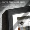 KissNow 11x17 Picture Frame 5 Pack, Black Solid Wood Poster