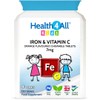 Health4All Kids Iron Chewable 120 Tablets Learning and Growth Support.