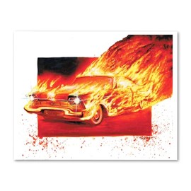 FIERY '58 FURY from JOHN CARPENTERS CHRISTINE Wall Art