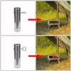 SoloWilder 6cm/2.36" Stove Pipe with Damper Thick Heat Resistant Chimney
