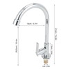 G1/2 Sink Faucet 360 Degree Rotating Stainless Steel Cold Water