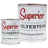 Superior Stone WHITE Polyester Knife-Grade Adhesive (1 Quart) for Natural