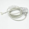 Transparent Cable 2 m with Earthing Contact Plug & Toggle