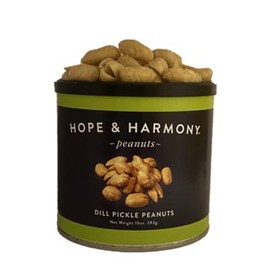 Hope & Harmony Dill Pickle Peanuts | 10 oz Tin | Virginia Peanuts
