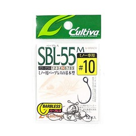 Owner 11611SBL55M single 55 barbless minnow for 10