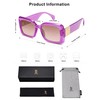 SOJOS Retro Oversized Square Sunglasses for Women Trendy Large Luxury