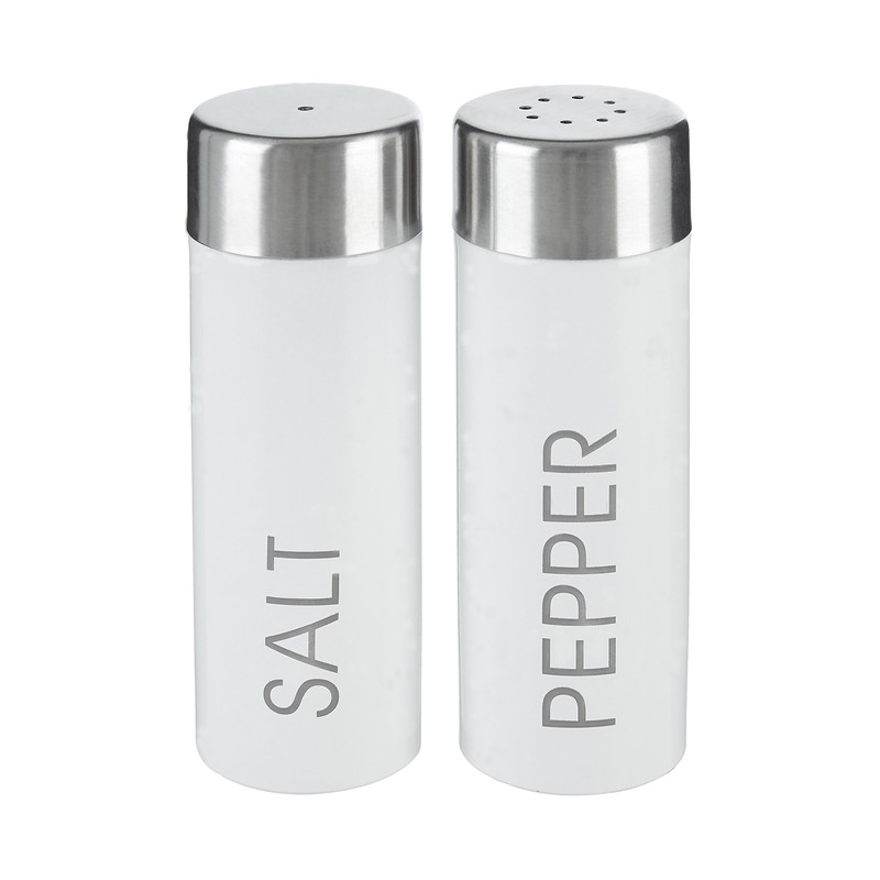 Premier Housewares Liberty Salt and Pepper Set - White