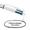 BIC 4 Colours Rose Gold Pen, Multi Coloured Pens All