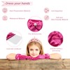 6 Pairs Little Girls Gloves, Satin Gloves for Princess Costume