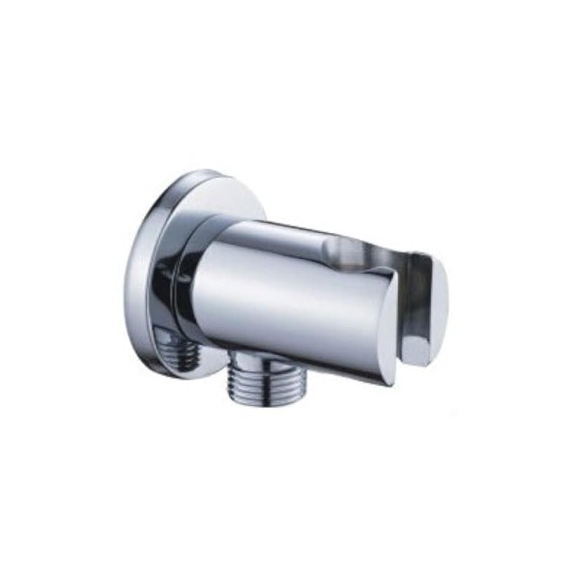 'KB023 Hand Shower Holder with 1/2 Wall Connection Elbow, Brass,