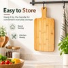 Bamboo Cutting Board for Kitchen Prep – Built-In Handle with