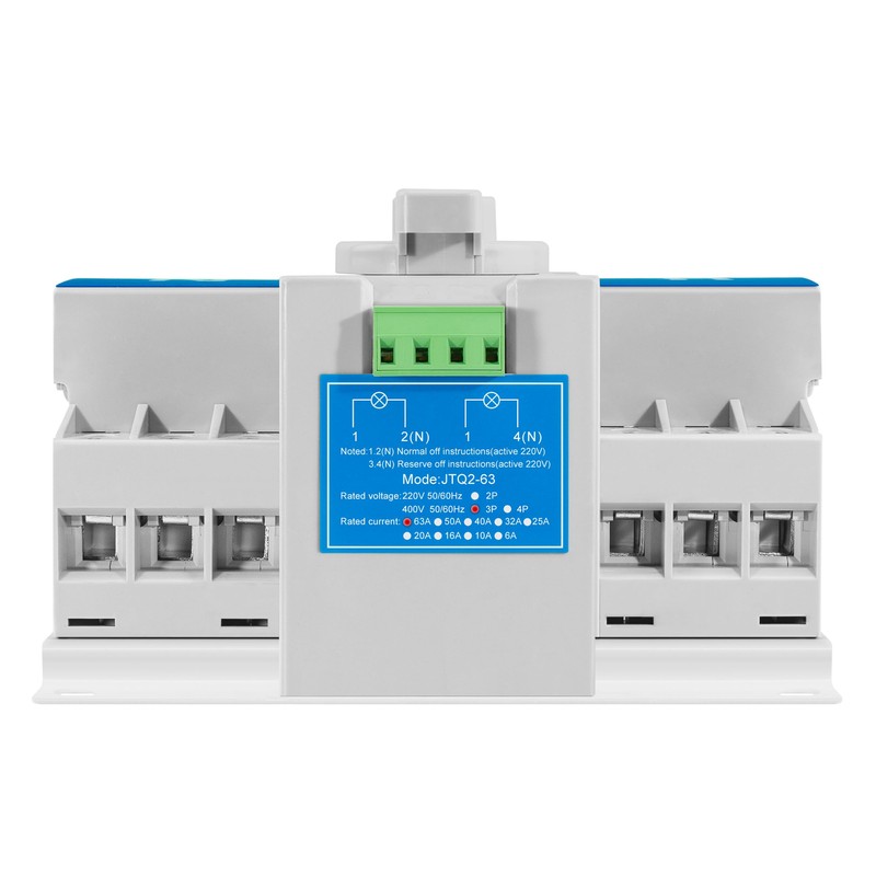 Dual Power Automatic Transfer Switch,CB Type ATS 3P 63A 220V