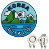Korea-Themed Golf Ball Markers with Hat Clip – Korean Flag,