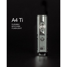 RovyVon Aurora A4 EDC Keychain Flashlight - Upgraded 4th Gen, USB C Rechargeable, Titanium 650 Lumens Super Bright Handheld Light, Five Lighting Modes, Mini for Everyday Carry