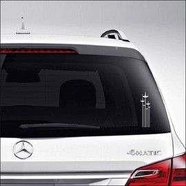 Aampco Decals Rogue Squadron X-Wing Fighters Car Truck Motorcycle Windows Bumper Wall Decor Vinyl Decal Sticker Size- [15 inch/38 cm] Tall/Color- Matte White