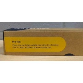 SimpliSafe NEW IN BOX - SimpliSafe Yellow Yard Sign and Stake L5