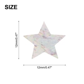 sourcing map Guitar Fretboard Stickers Inlay Stickers Decals for Guitars and Star Inlay Sticker Guitar Decals for Music Guitar, Bass, Acoustic Guitar Color Pearl (20 stickers)