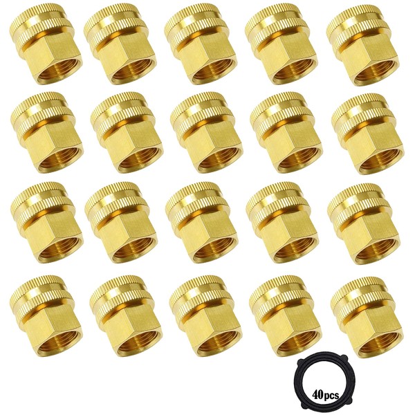 AOPANDA Brass Garden Hose Threaded 3/4 GHT Female to 1/2