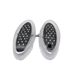 CTW (2) 9.5"" Oval White LED RV Camper Trailer Reverse Lights/Clear Lens White LED