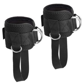 WOONEKY 1 Pair Ankle Buckle Straps Ankle Straps for Cable Machine Ankle Belt Cable Machine Ankle Attachments Ankle Cable Straps for Workout Ankle Resistance Bands Workout Ankle Straps
