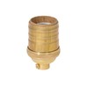 B&P Lamp® Heavy Turned Brass Keyless Sockets, Unfinished Brass, Keyless
