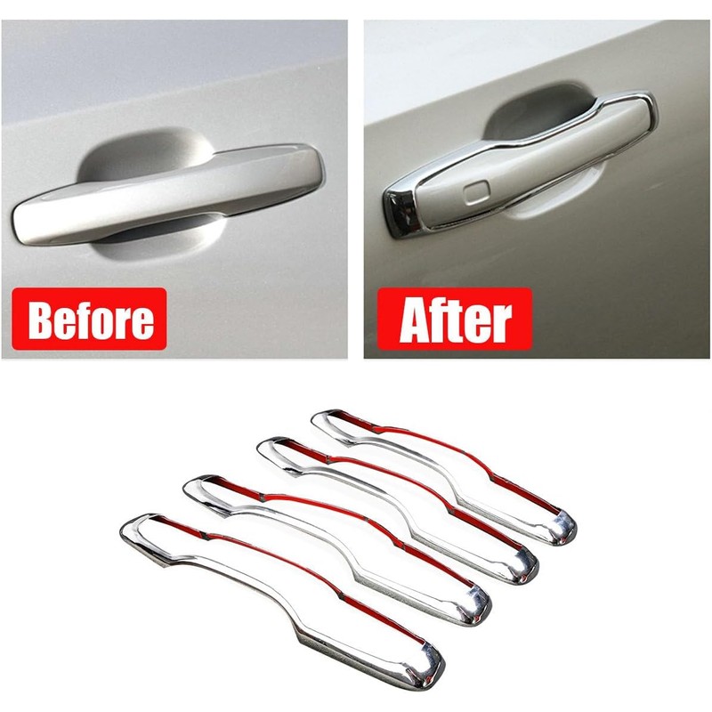 Bayyee 4Pcs Chrome Door Handle Cover for Volvo XC90 2016
