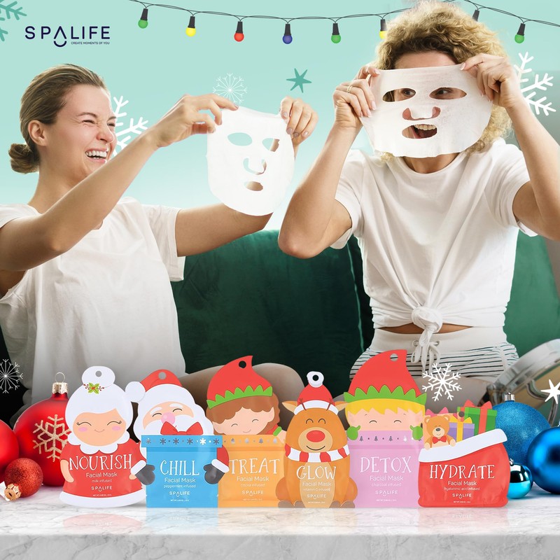 SpaLife Beauty Santa’s Squad Christmas Face Mask Bundle | Korean